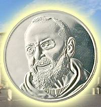 Moneta dedicata a San Pio da Pietrelcina